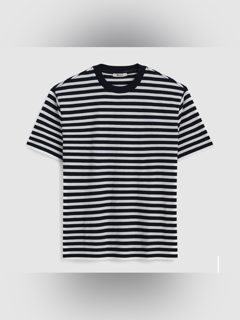 Madewell The Vintage Tee NWOT Men’s Size Large Striped Dark Navy/Black